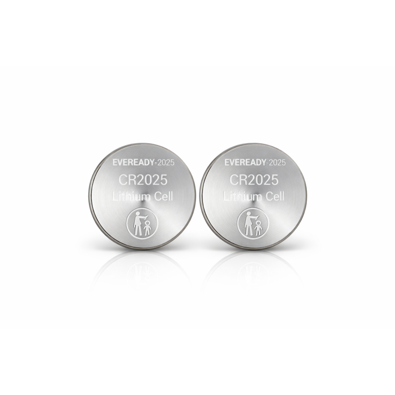 Eveready Lithium CR2025 Button Cell Batteries 2-Pack