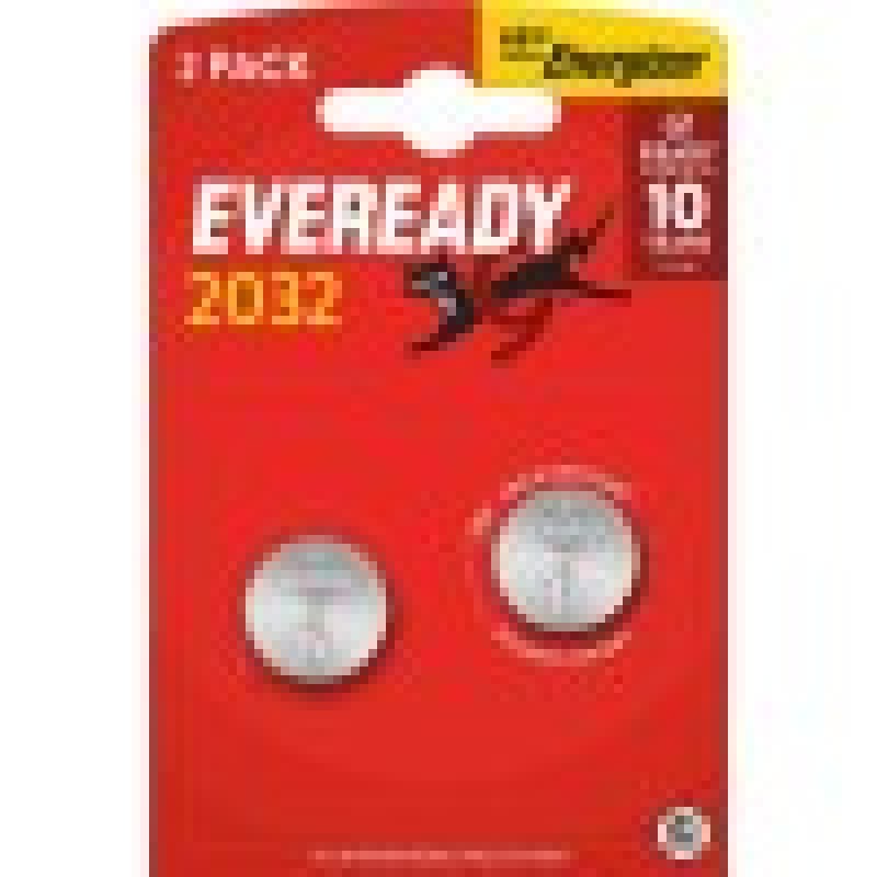 Eveready Lithium CR2032 Button Cell Batteries 2-Pack
