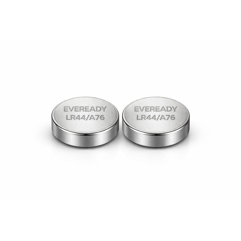 Eveready A76/LR44 Alkaline Button Cell Batteries 2-Pack