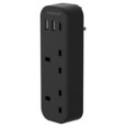 Tessan 5-in-1 Wall Adapter 2 AC Outlets, 2 USB, 1 Type-C