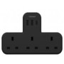 Tessan 5-in-1 Wall Adapter 3 AC Outlets, 2 USB, 1 Type-C