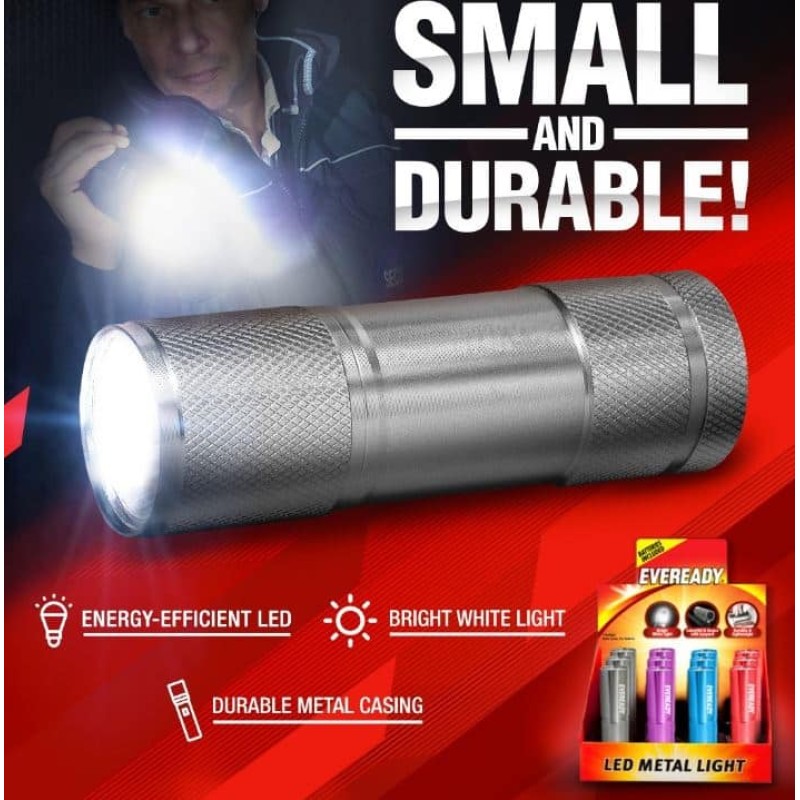 Eveready 50 Lumen Metal Handheld Flashlight