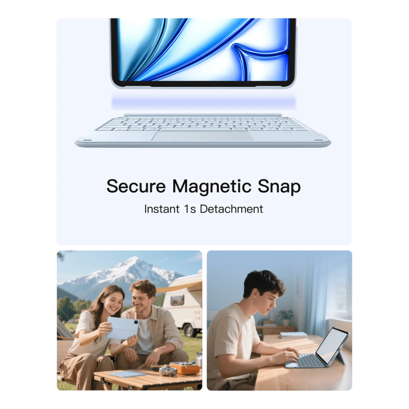 Inateck Keyboard Case For Ipad 11" 2025 Blue