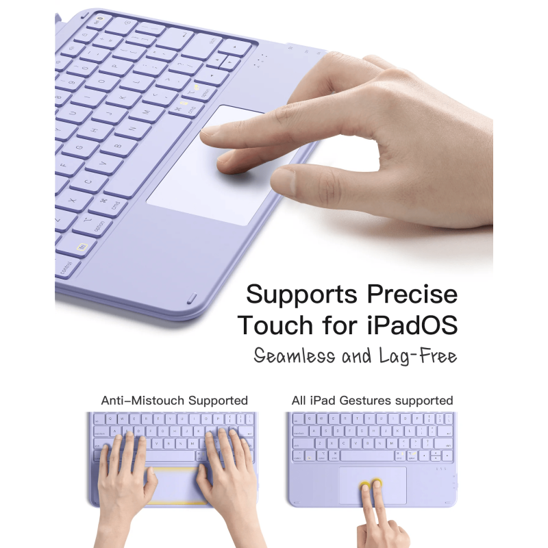 Inateck Keyboard Case For Ipad Air 11" 2024 Purple