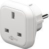 Goobay Travel Adapter UK to Europe White