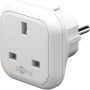 Goobay Travel Adapter UK to Europe White
