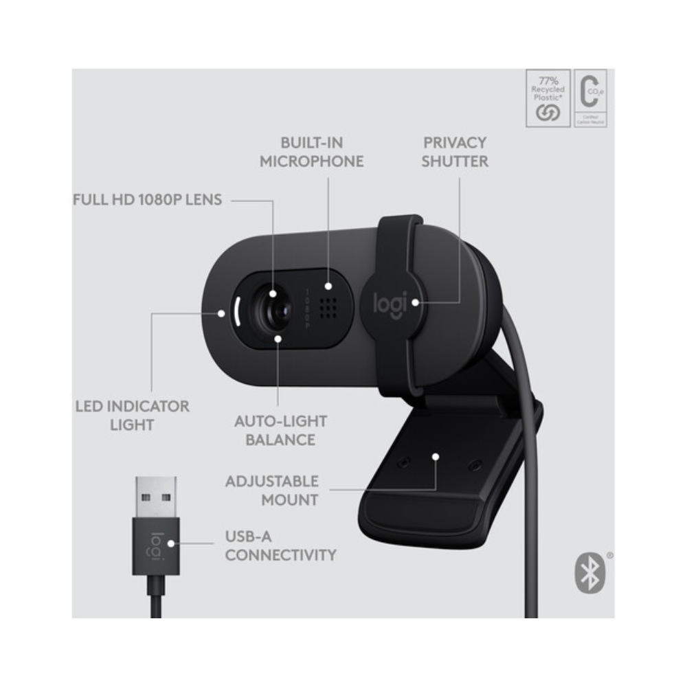 Logitech Brio 105 Full HD 1080p Webcam