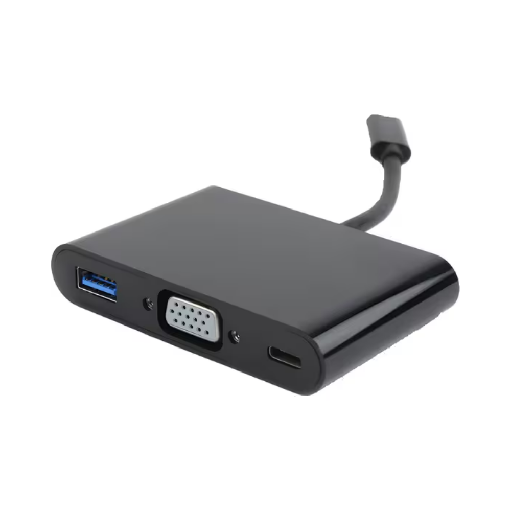 Cablexpert USB-C to VGA + HDMI + DisplayPort 3-in-1 Adapter