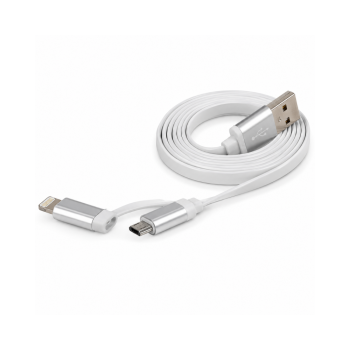Maxxter 2-in-1 USB Charging Cable (Micro USB + Lightning)