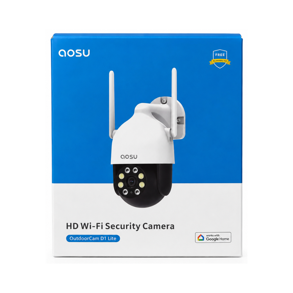 AOSU C5L Security Camera 2K Outdoor 360 Pan-Tilt