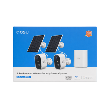 AOSU C7P-2H Solar Security Cameras Wireless Outdoor 2K QHD