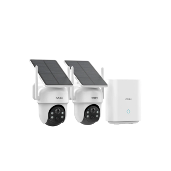 AOSU C9C-2H Solar Security Cameras Wireless Outdoor With Base Station 2K