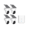 AOSU Solar Security Cameras Wireless Outdoor 2 Cameras Kit