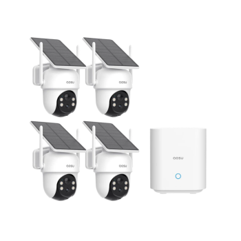 AOSU Solar Security Cameras Wireless Outdoor 2 Cameras Kit