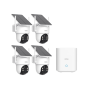 AOSU Solar Security Cameras Wireless Outdoor 2 Cameras Kit