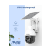 AOSU Solar Security Camera Wireless Outdoor Panoramic PTZ