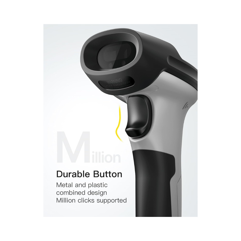 Inateck BCST-70 1D Bluetooth Barcode Scanner Grey
