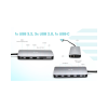 i-Tec Metal Nano Dock USB 3.0/C/TB3 with LAN & 100W PD