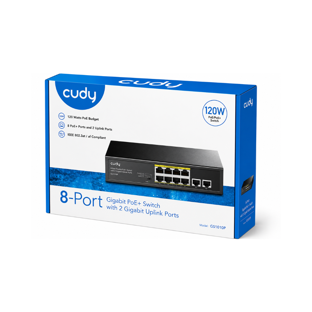 Cudy 8-Port Gigabit Ethernet Switch with PoE