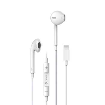 Devia Lightning Earphone White
