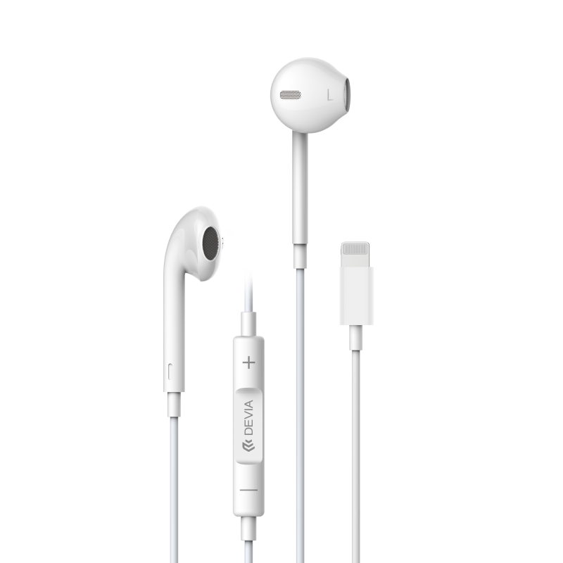Devia Lightning Earphone White