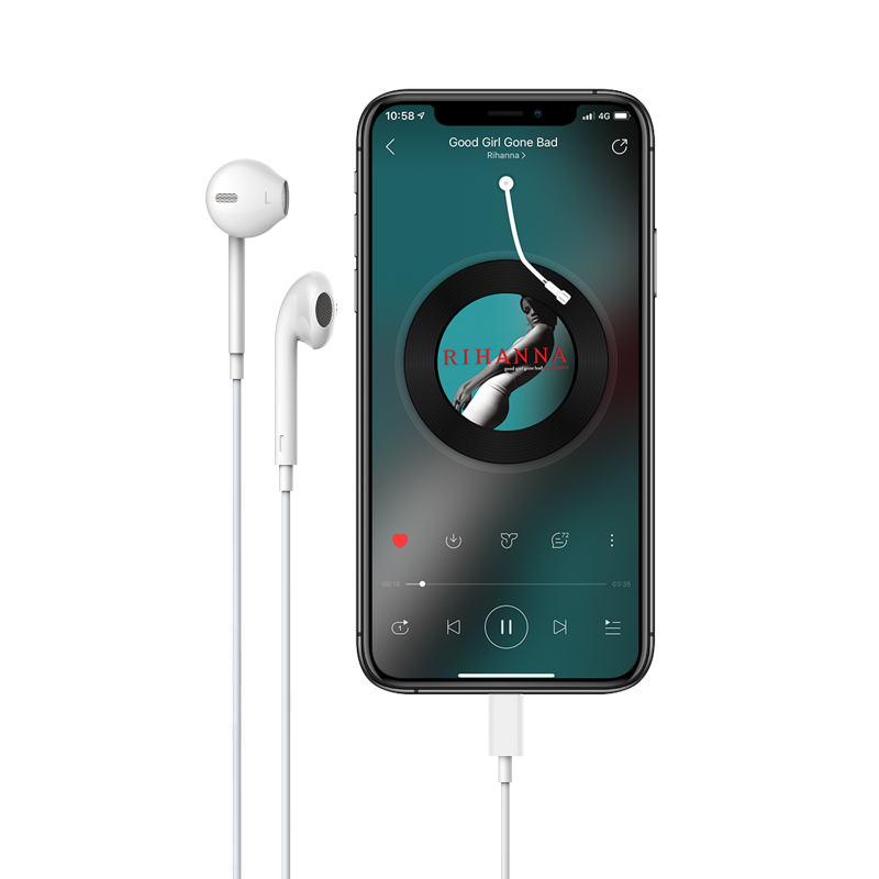 Devia Lightning Earphone White