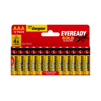 Eveready Gold AAA Alkaline Batteries 12-Pack