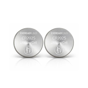 Eveready Lithium CR2025 Button Cell Batteries 2-Pack