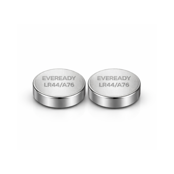 Eveready A76/LR44 Alkaline Button Cell Batteries 2-Pack