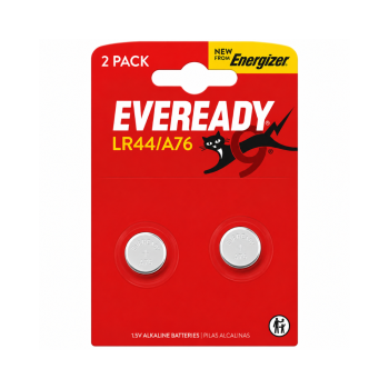 Eveready A76/LR44 Alkaline Button Cell Batteries 2-Pack