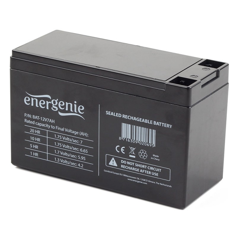 Energenie Lead Acid Battery 12V 7Ah