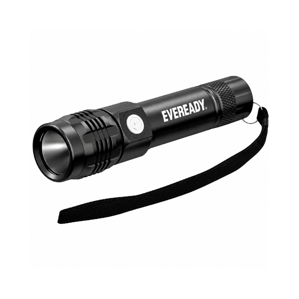 Eveready Rechargeable Metal Handheld Flashlight 300 Lumens