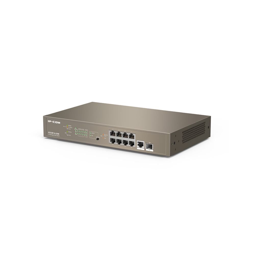 IP-COM G5310P-8-150W L3 Cloud Managed PoE Switch