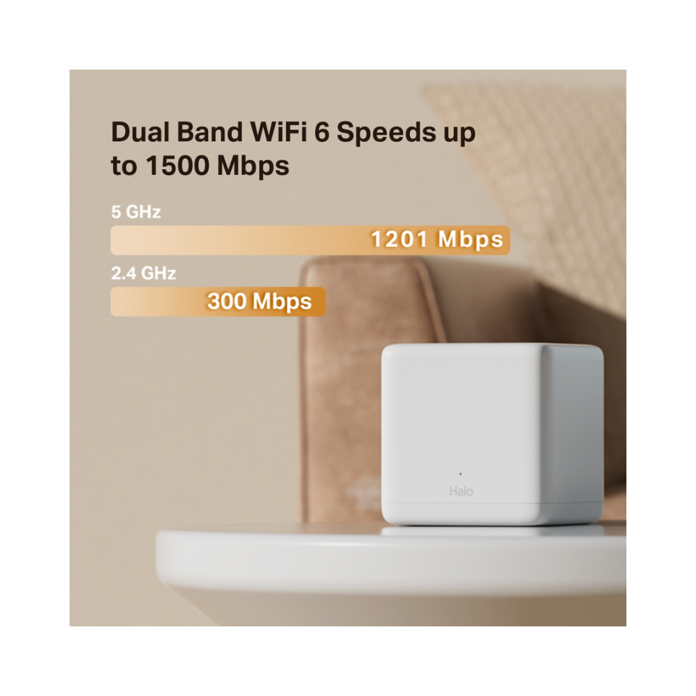 Mercusys Halo H60X AX1500 Wi-Fi 6 Mesh System 2-Pack