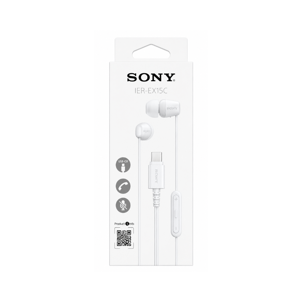 Sony EX15 In-Ear Handsfree Headphones White