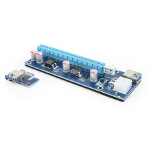 PCI-Express riser add-on cardPCI-ex 6-pin power connector