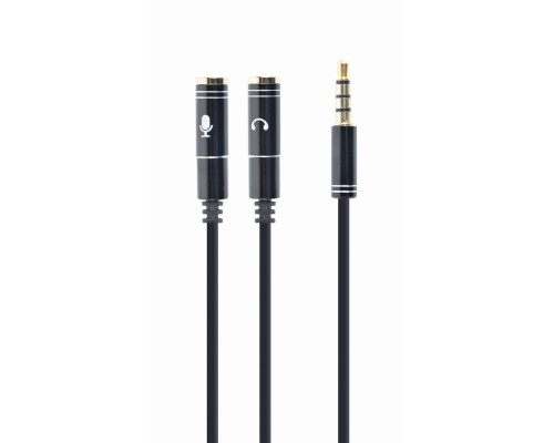 3.5 mm audio + microphone adapter cable0.2 mmetal connectors