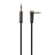 Right angle 3.5 mm stereo audio cable1 mblister