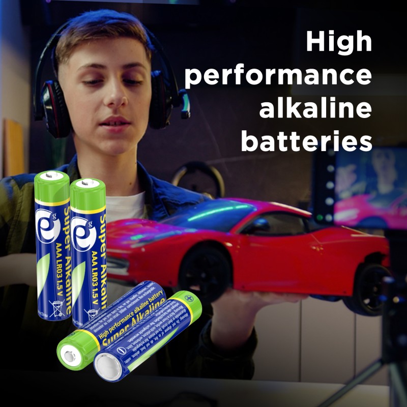 Energenie Alkaline AAA Batteries 4pcs