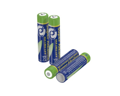 ENERGENIE ALKALINE AAA BATTERIES, 4-PACK