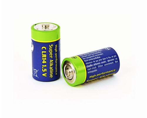 Alkaline C-cell battery2-pack