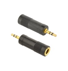 6.35 mm female to 3.5 mm male audio adapter