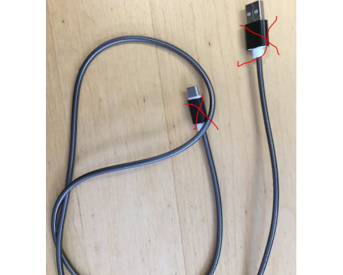 Premium spiral metal Micro-USB charging and data cable1 mmetallic-grey