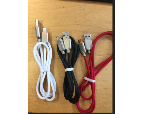 Premium rubber Micro-USB charging and data cable2 mblack
