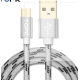 Premium cotton braided Micro-USB charging and data cable2 mspacegrey/white
