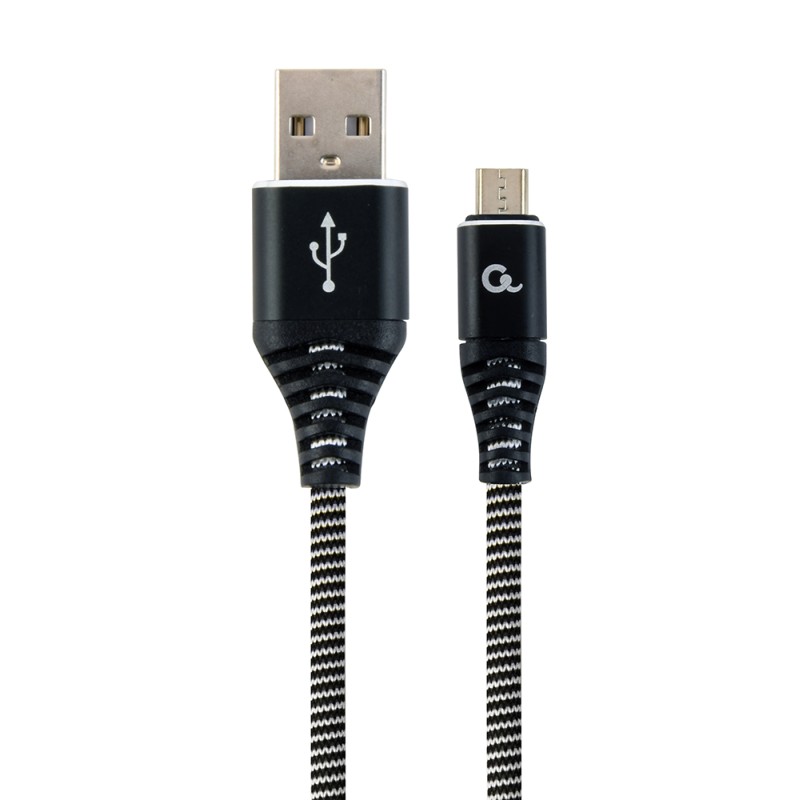 Cablexpert Cotton Braided Micro-USB Cable 2m