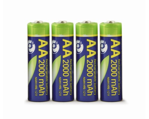 Rechargeable AA instant batteries (ready-to-use)2000mAh4 pcs blister pack
