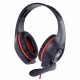 Gaming headset with volume controlred-black3.5 mm
