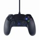 Wired vibration game controller for PlayStation 4 or PCblack