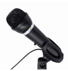 Condenser microphone with desk-standblack